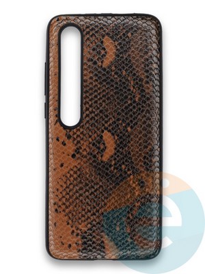 Накладка силиконовая Pitone для Xiaomi Mi 10 коричневая - фото 36076