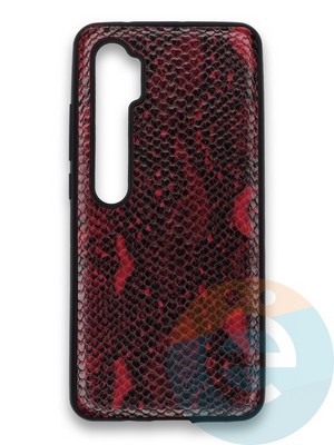 Накладка силиконовая Pitone для Xiaomi Mi Note 10 бордовая - фото 36081