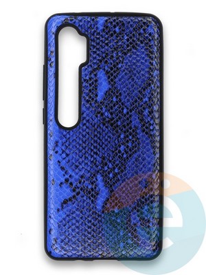 Накладка силиконовая Pitone для Xiaomi Mi Note 10 синяя - фото 36084