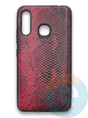 Накладка силиконовая Pitone для Samsung Galaxy A70E бордовая - фото 36089