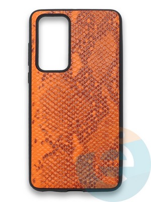 Накладка силиконовая Pitone для Huawei P40 оранжевая - фото 36096