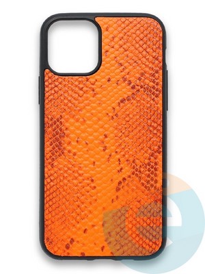 Накладка силиконовая Pitone для Apple iPhone 11 Pro Max оранжевая - фото 36112