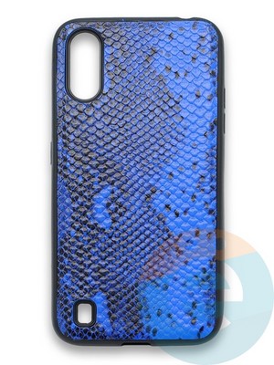 Накладка силиконовая Pitone для Samsung Galaxy A01 синяя - фото 36127