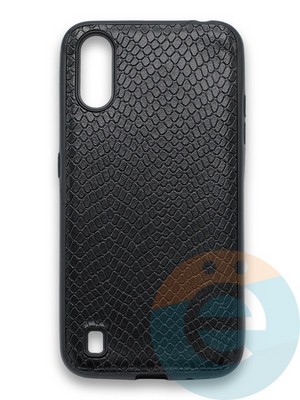Накладка силиконовая Pitone для Samsung Galaxy A01 черная - фото 36128