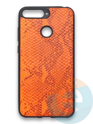 Накладка силиконовая Pitone для Huawei Y6 2018/Honor 7A Pro оранжевая - фото 36136