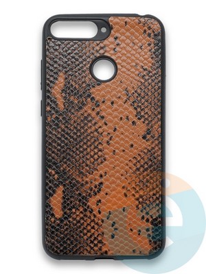 Накладка силиконовая Pitone для Huawei Y6 2018/Honor 7A Pro коричневая - фото 36138