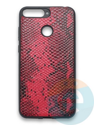 Накладка силиконовая Pitone для Huawei Y6 2018/Honor 7A Pro бордовая - фото 36140