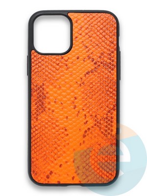 Накладка силиконовая Pitone для Apple iPhone 11 оранжевая - фото 36163