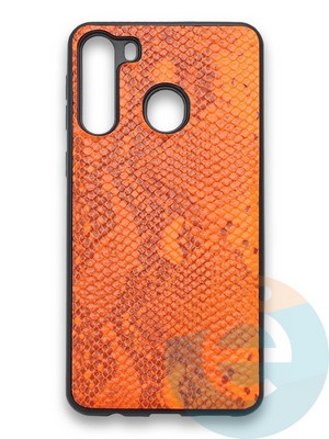 Накладка силиконовая Pitone для Samsung Galaxy A21 оранжевая - фото 36172