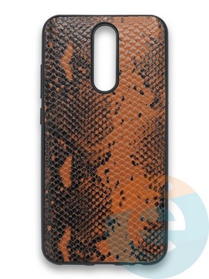 Накладка силиконовая Pitone для Xiaomi Redmi 8 коричневая - фото 36203