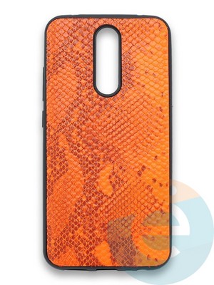 Накладка силиконовая Pitone для Xiaomi Redmi 8 оранжевая - фото 36204