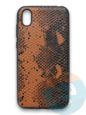 Накладка силиконовая Pitone для Huawei Y5 2019/Honor 8S коричневая - фото 36213
