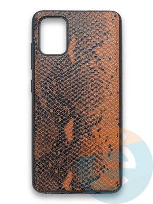 Накладка силиконовая Pitone для Samsung Galaxy A51 коричневая - фото 36217