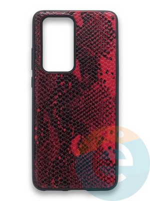 Накладка силиконовая Pitone для Huawei P40 Pro бордовая - фото 36221