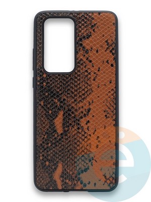 Накладка силиконовая Pitone для Huawei P40 Pro коричневая - фото 36226