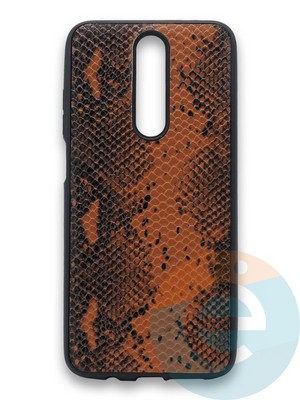 Накладка силиконовая Pitone для Xiaomi Redmi K30 коричневая - фото 36231