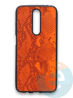 Накладка силиконовая Pitone для Xiaomi Redmi K30 оранжевая - фото 36232