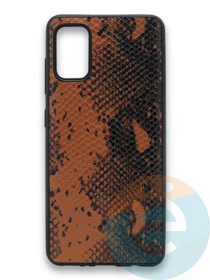 Накладка силиконовая Pitone для Samsung Galaxy A41 коричневая - фото 36237