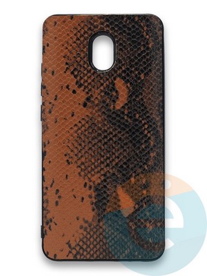 Накладка силиконовая Pitone для Xiaomi Redmi 8A коричневая - фото 36243