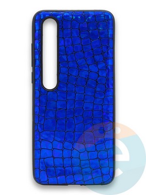 Накладка силиконовая Fantastic Skin блестящая для Xiaomi Mi 10 синяя - фото 36256