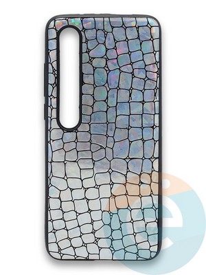Накладка силиконовая Fantastic Skin блестящая для Xiaomi Mi 10 серебристая - фото 36257