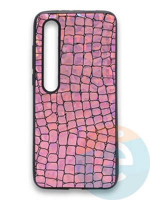 Накладка силиконовая Fantastic Skin блестящая для Xiaomi Mi 10 розовая - фото 36260