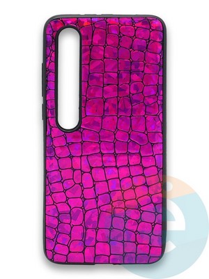 Накладка силиконовая Fantastic Skin блестящая для Xiaomi Mi 10 фиолетовая - фото 36261