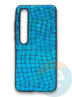 Накладка силиконовая Fantastic Skin блестящая для Xiaomi Mi 10 бирюзовая - фото 36262