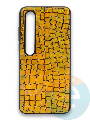 Накладка силиконовая Fantastic Skin блестящая для Xiaomi Mi 10 золотистая - фото 36263
