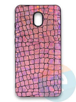 Накладка силиконовая Fantastic Skin блестящая для Xiaomi Redmi 8A розовая - фото 36269