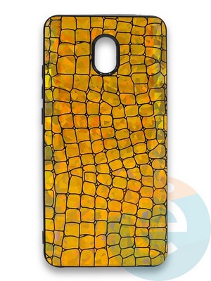 Накладка силиконовая Fantastic Skin блестящая для Xiaomi Redmi 8A золотистая - фото 36271