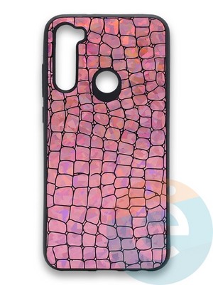 Накладка силиконовая Fantastic Skin блестящая для Xiaomi Redmi Note 8T розовая - фото 36278