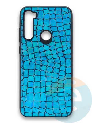 Накладка силиконовая Fantastic Skin блестящая для Xiaomi Redmi Note 8T бирюзовая - фото 36279