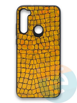 Накладка силиконовая Fantastic Skin блестящая для Xiaomi Redmi Note 8T золотистая - фото 36280