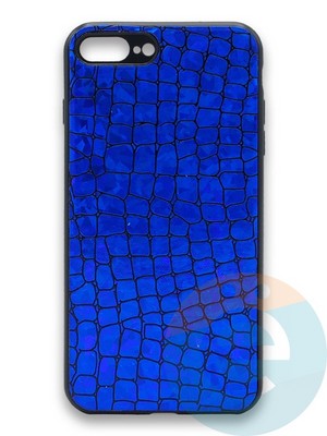 Накладка силиконовая Fantastic Skin блестящая для Apple iPhone 7/8 Plus синяя - фото 36284