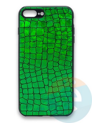 Накладка силиконовая Fantastic Skin блестящая для Apple iPhone 7/8 Plus зеленая - фото 36289