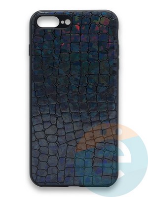 Накладка силиконовая Fantastic Skin блестящая для Apple iPhone 7/8 Plus черная - фото 36290