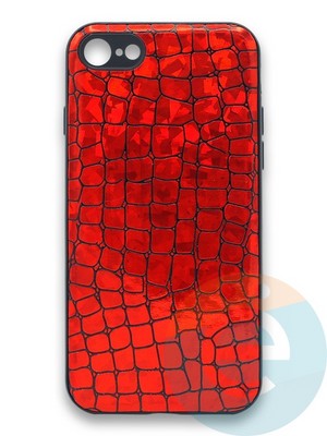 Накладка силиконовая Fantastic Skin блестящая для Apple iPhone 7/8 красная - фото 36291