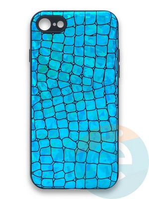 Накладка силиконовая Fantastic Skin блестящая для Apple iPhone 7/8 бирюзовая - фото 36296