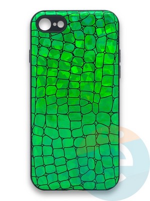 Накладка силиконовая Fantastic Skin блестящая для Apple iPhone 7/8 зеленая - фото 36298