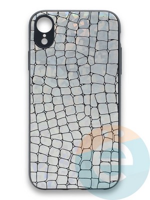 Накладка силиконовая Fantastic Skin блестящая для Huawei P40 серебристая - фото 36312