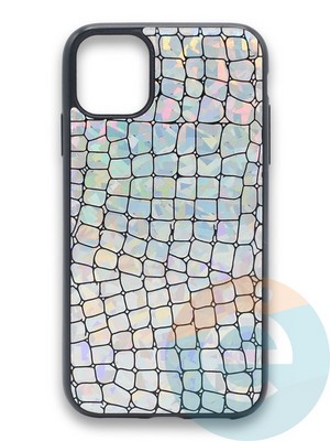 Накладка силиконовая Fantastic Skin блестящая для Xiaomi Redmi K30 серебристая - фото 36321