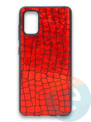 Накладка силиконовая Fantastic Skin блестящая для Samsung Galaxy A41 красная - фото 36343