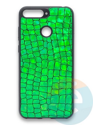 Накладка силиконовая Fantastic Skin блестящая для Huawei Y6 Prime 2018/Honor 7A Pro зеленая - фото 36396
