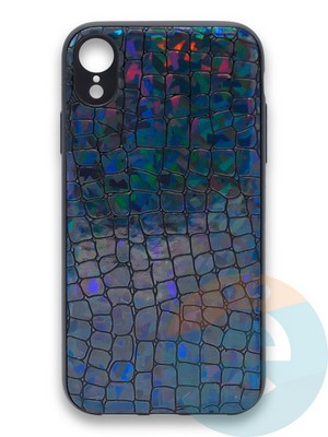 Накладка силиконовая Fantastic Skin блестящая для Apple iPhone Xr черная - фото 36415
