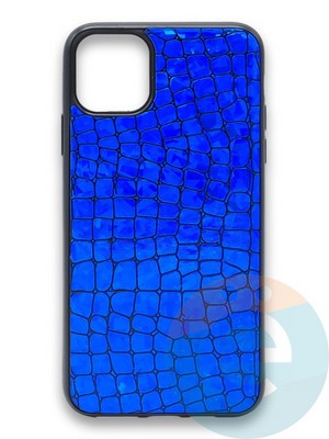 Накладка силиконовая Fantastic Skin блестящая для Apple iPhone 11 Pro синяя - фото 36418