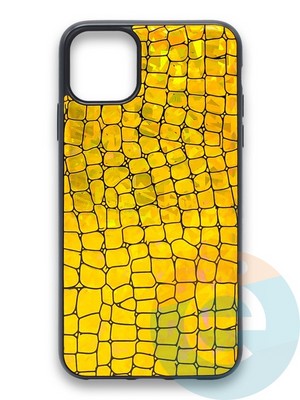 Накладка силиконовая Fantastic Skin блестящая для Apple iPhone 11 Pro золотистая - фото 36422