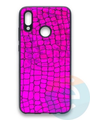 Накладка силиконовая Fantastic Skin блестящая для Huawei P Smart 2019/Honor 10 Lite фиолетовая - фото 36444