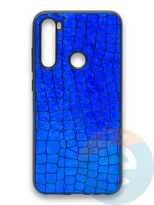 Накладка силиконовая Fantastic Skin блестящая для Xiaomi Redmi Note 8 синяя - фото 36461