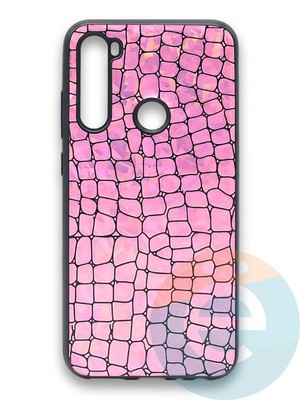 Накладка силиконовая Fantastic Skin блестящая для Xiaomi Redmi Note 8 розовая - фото 36463